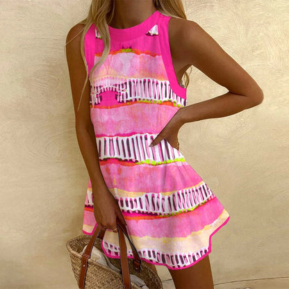 Relax in Style: Pink Linen Dress