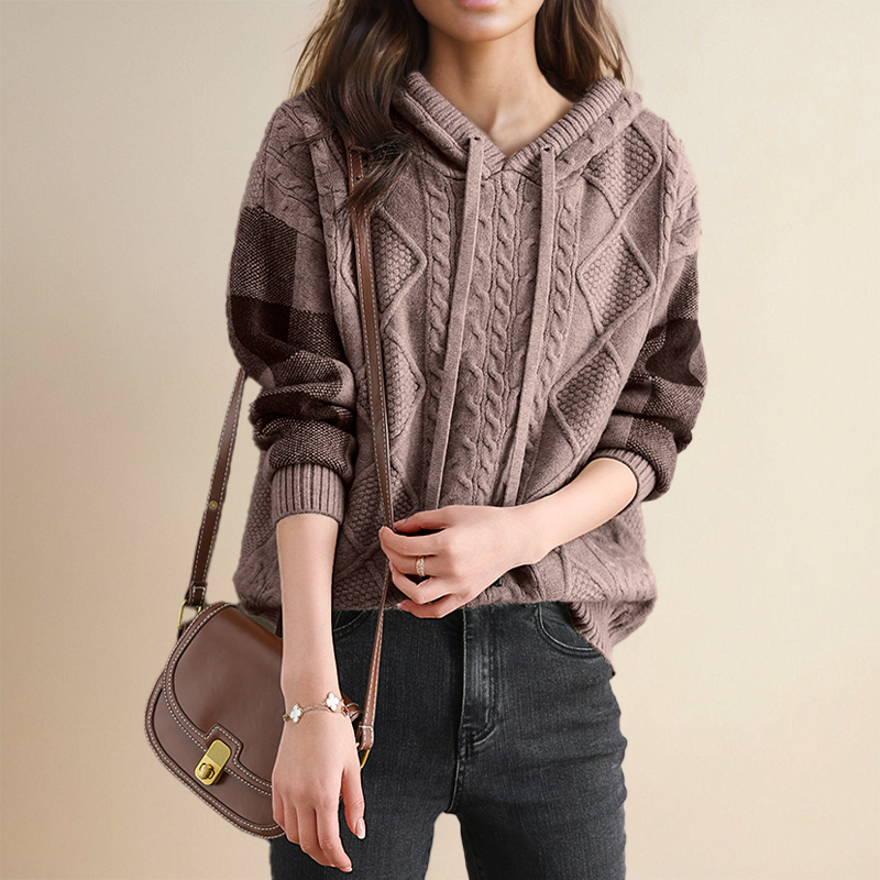Flatter-Fit Hooded Sweater