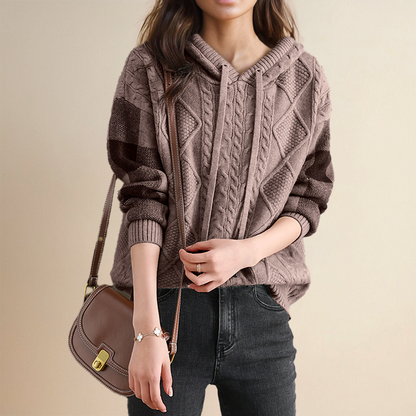 Flatter-Fit Hooded Sweater