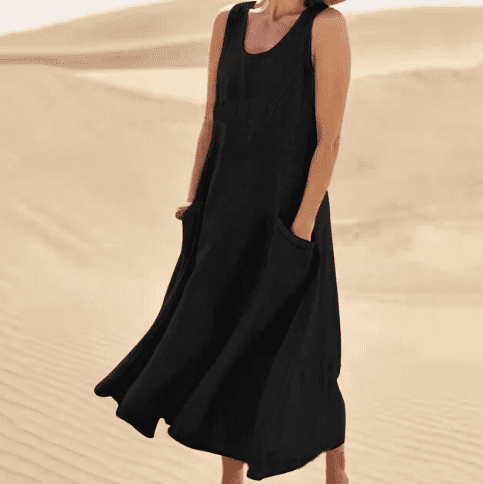 Versatile Comfort Midi Dress