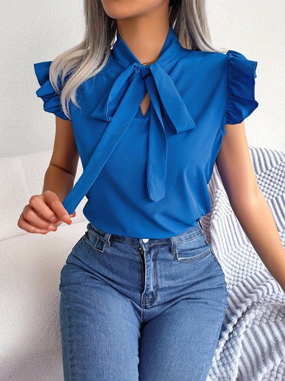 Effortless Elegance Bow-Tie Blouse