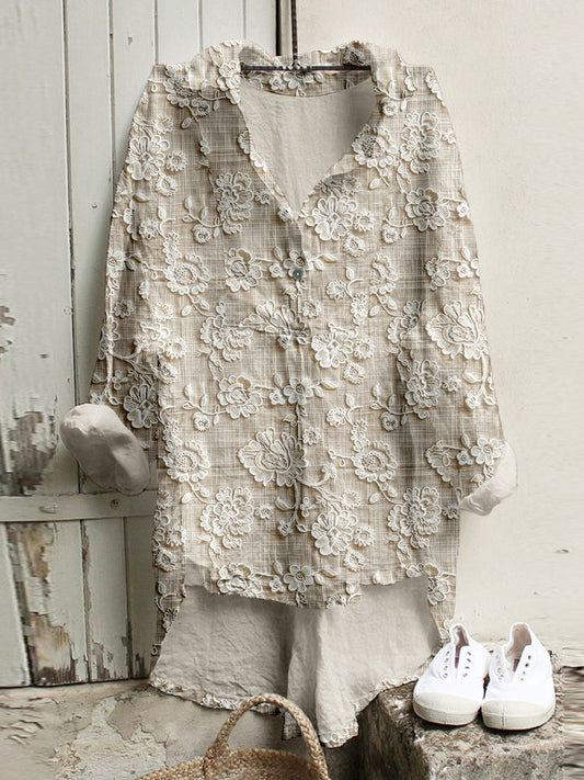 Effortless Floral Elegance Top
