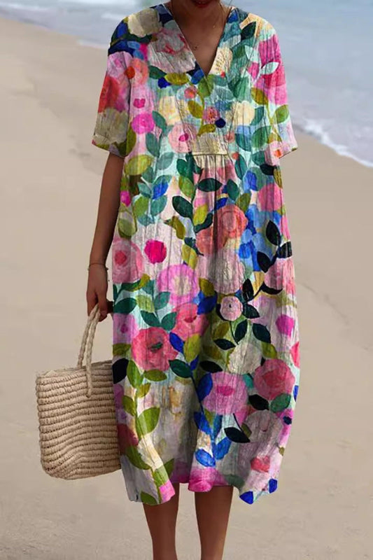 Floral-Elegance Dress