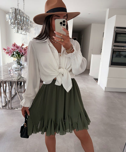Elegant Balloon Sleeve Blouse