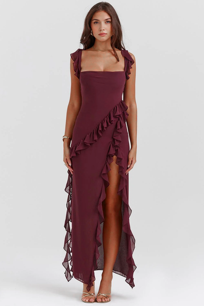 Romantic Scarlet Maxi Dress