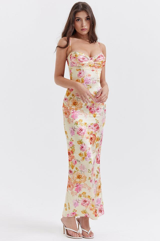 Elegant Floral Gown for Romance