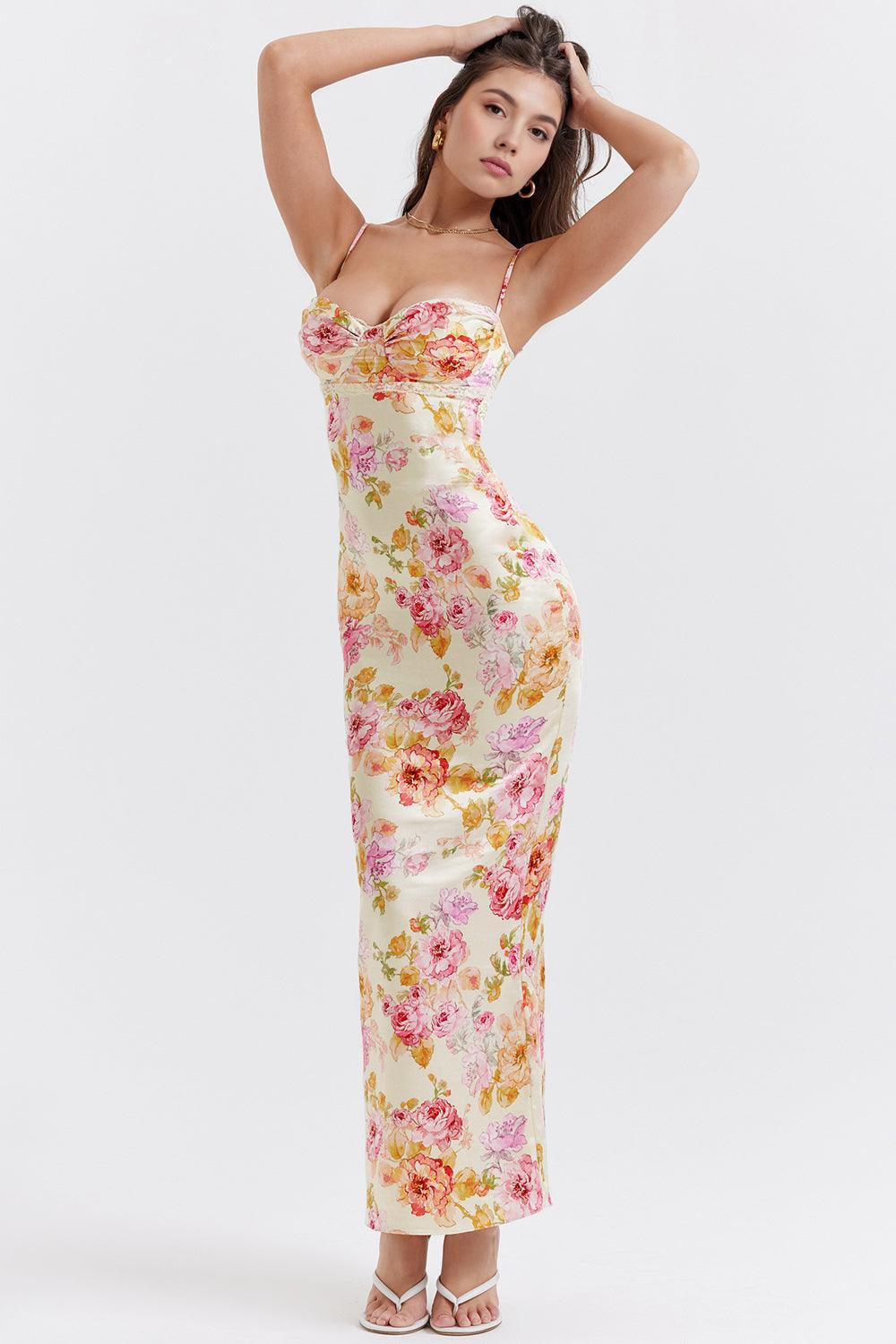 Elegant Floral Gown for Romance