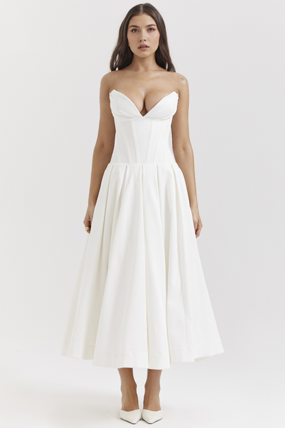 Tulle-Elegance Midi Dress