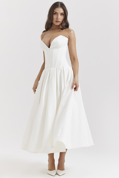 Tulle-Elegance Midi Dress