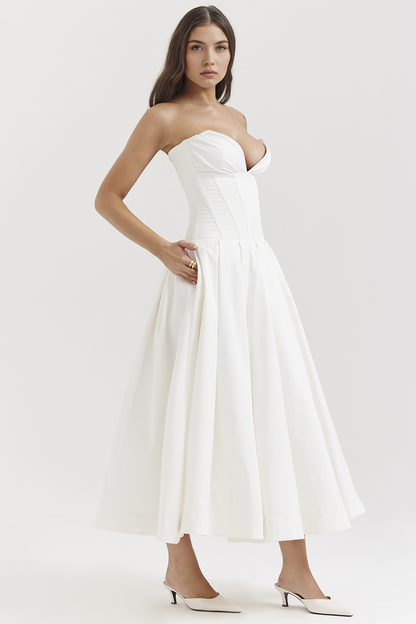 Tulle-Elegance Midi Dress