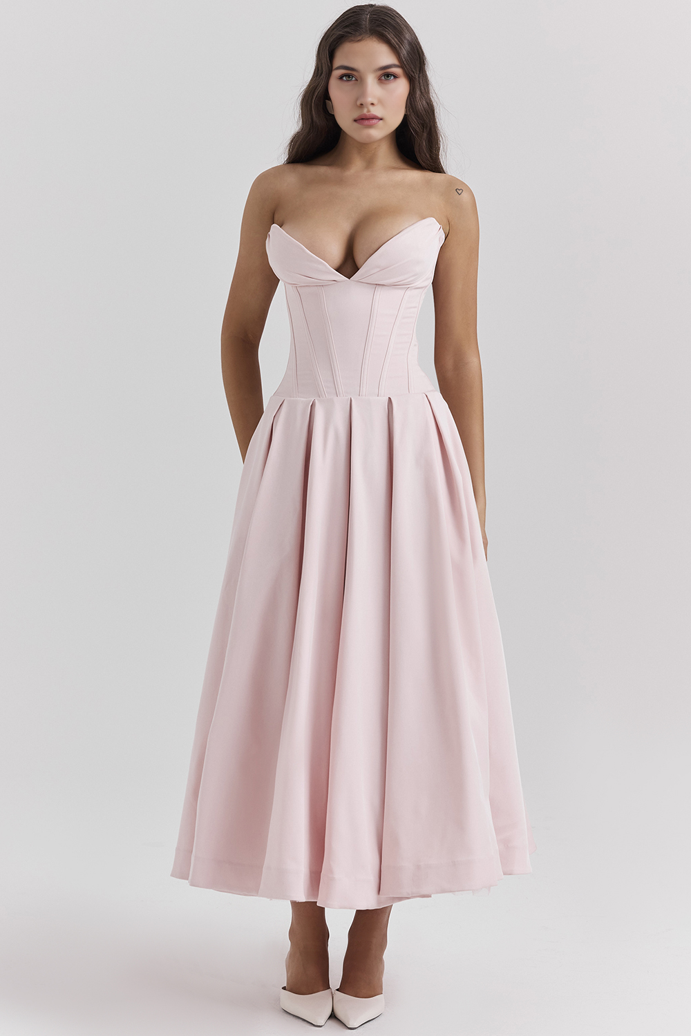 Tulle-Elegance Midi Dress