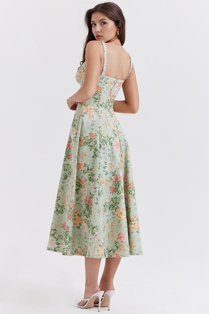 Elegant Floral Midi Dress
