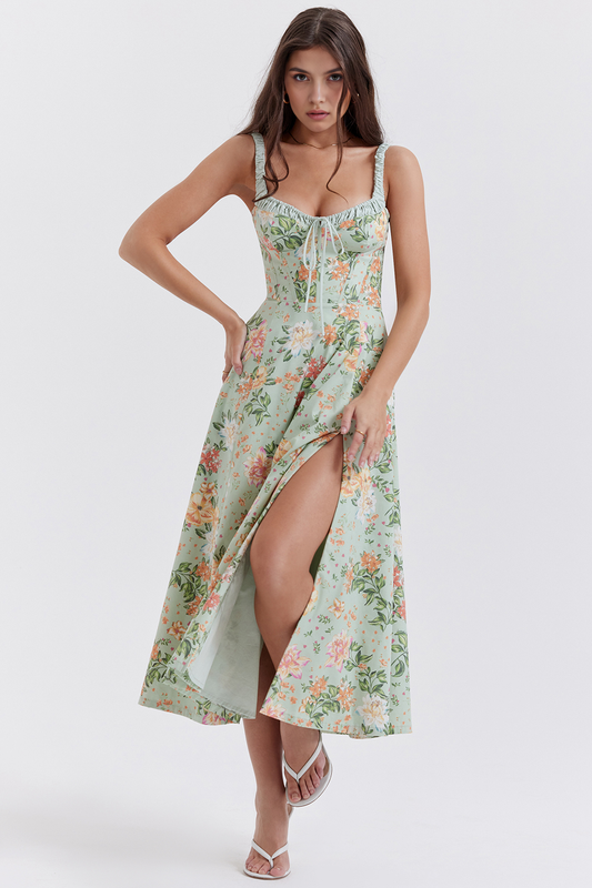 Elegant Floral Midi Dress