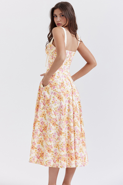 Elegant Floral Midi Dress