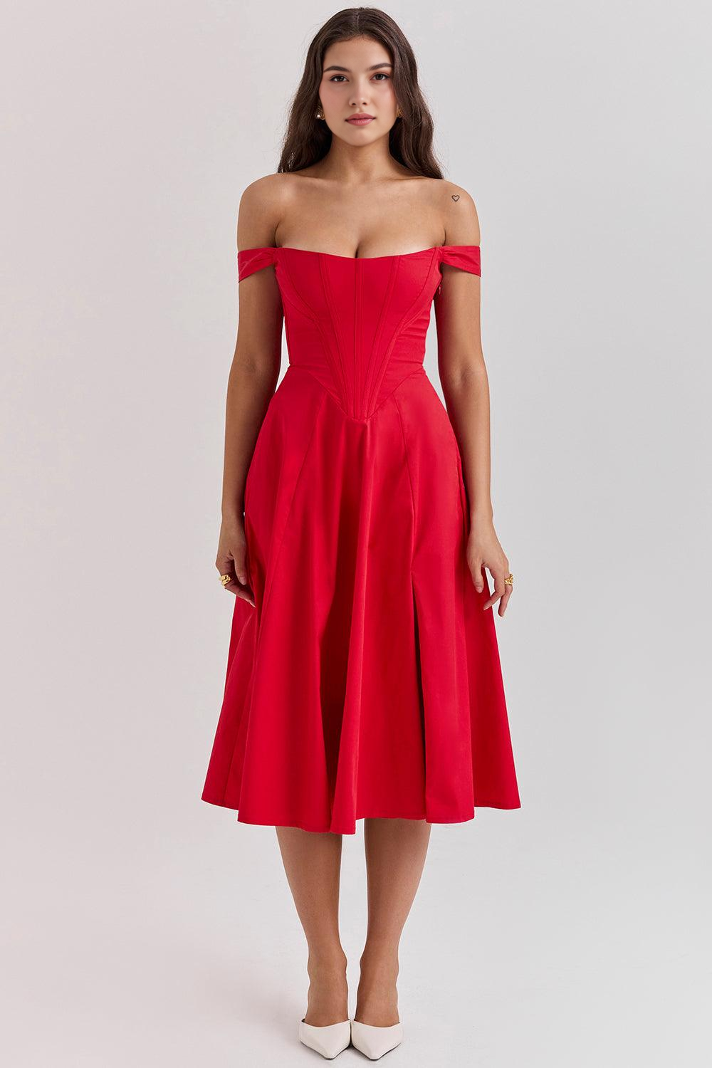 Floral-Flirt Midi Dress