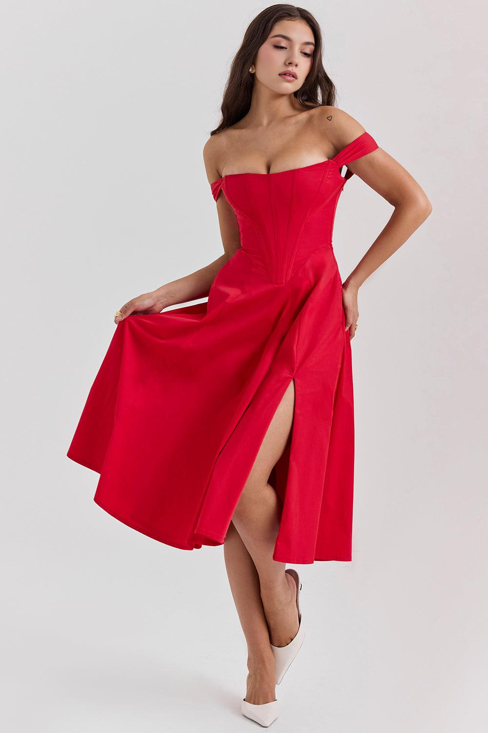 Floral-Flirt Midi Dress