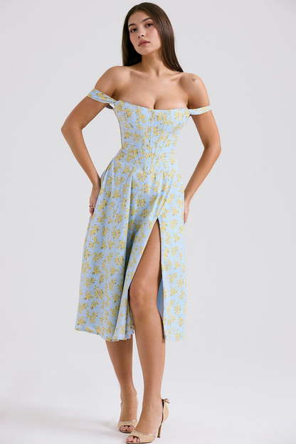 Floral-Flirt Midi Dress