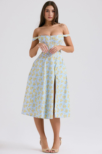 Floral-Flirt Midi Dress