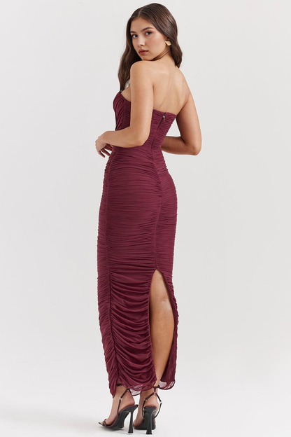 Elegant Mesh Maxi: Embrace Your Curves