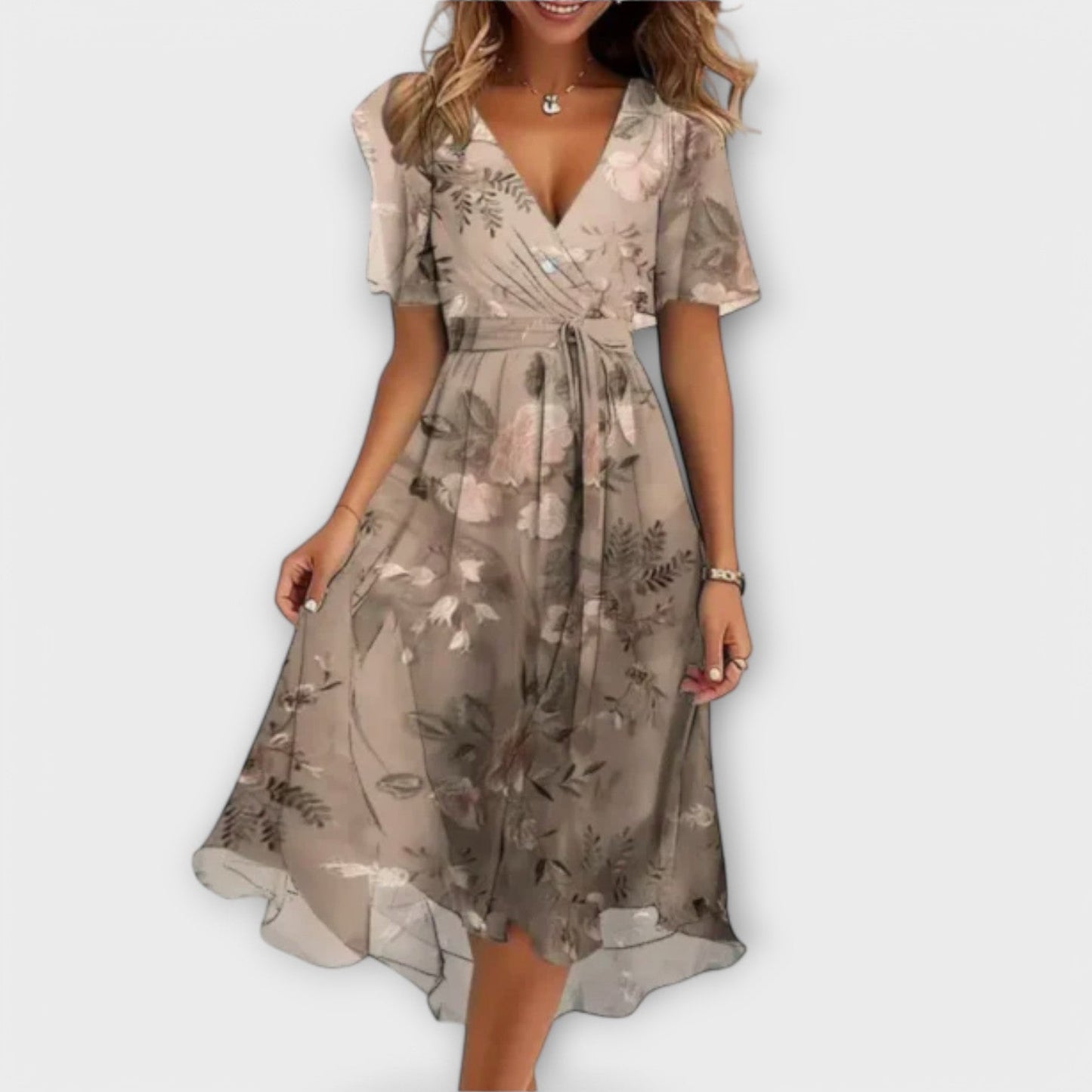 Elegant Everyday V-Neck Comfort Dress