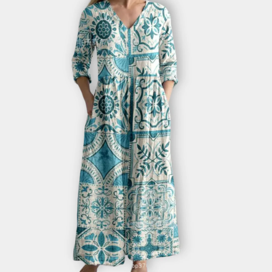Free-Spirited Effortless Boho Maxi Dress