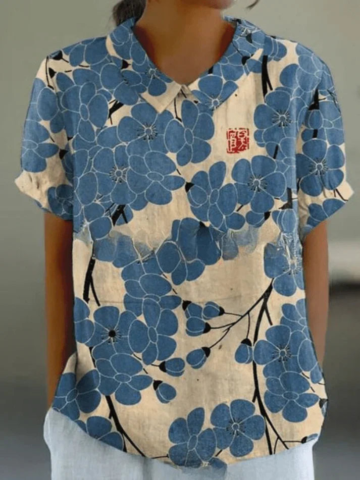 Floral-Comfort Blouse