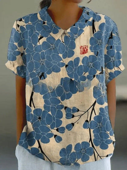 Floral-Comfort Blouse