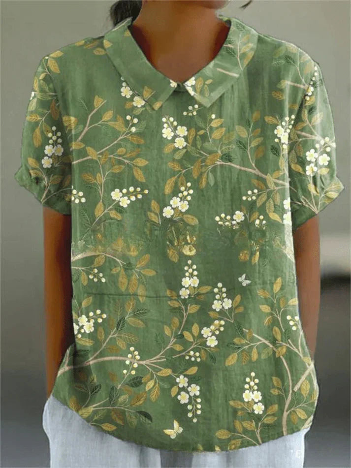 Floral-Comfort Blouse