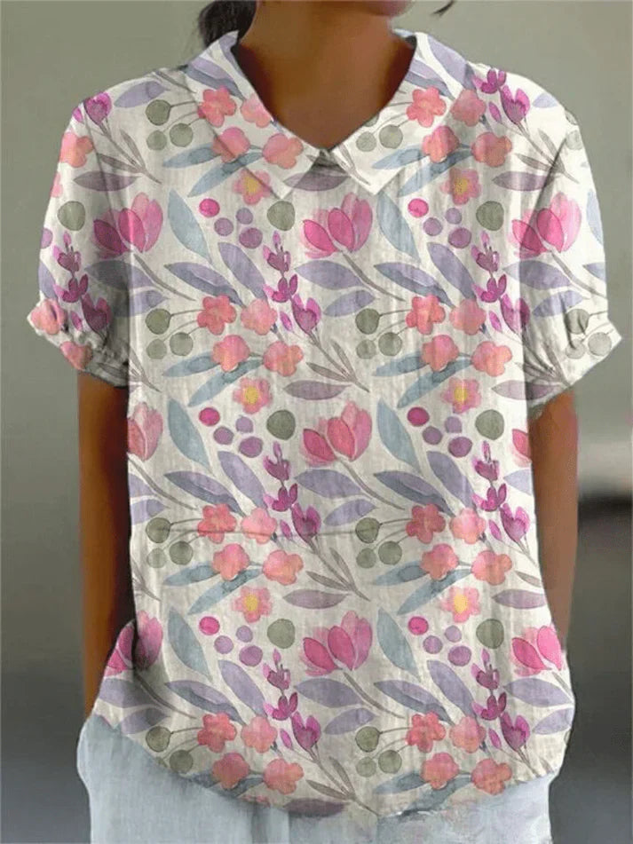 Floral-Comfort Blouse