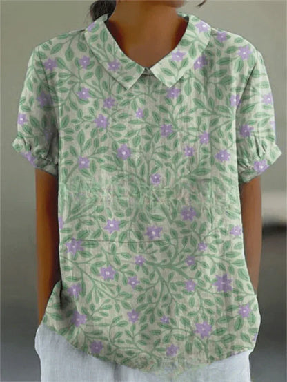 Floral-Comfort Blouse