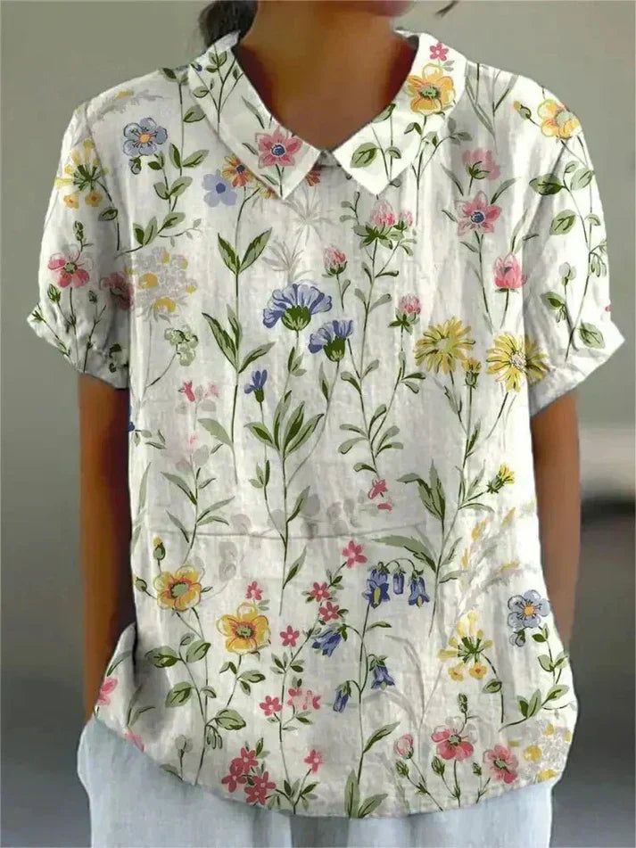 Floral-Comfort Blouse