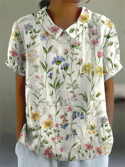 Floral-Comfort Blouse