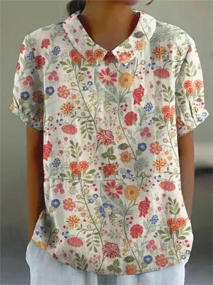 Floral-Comfort Blouse