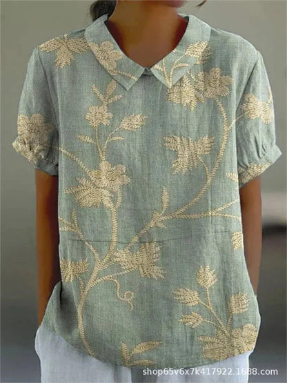 Floral-Comfort Blouse