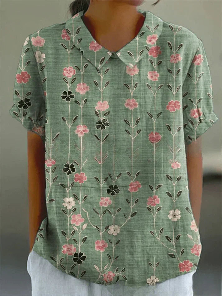 Floral-Comfort Blouse
