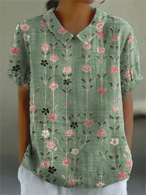 Floral-Comfort Blouse