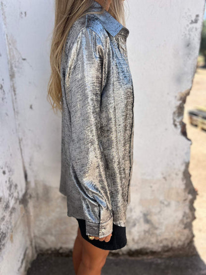 Effortless Elegance Shimmer Shirt
