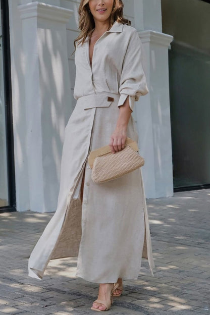Effortless Summer Linen Maxi Dress