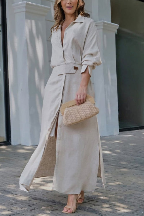 Effortless Summer Linen Maxi Dress