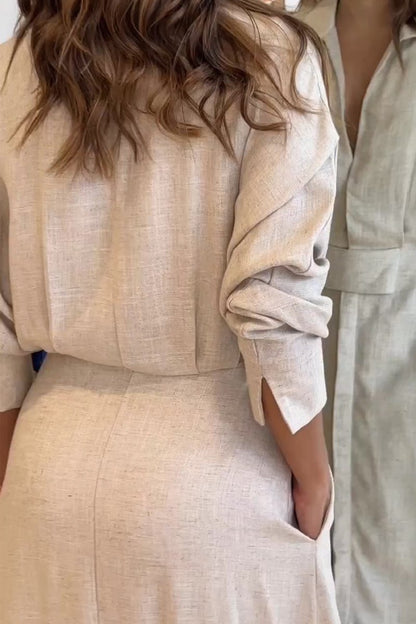 Effortless Summer Linen Maxi Dress