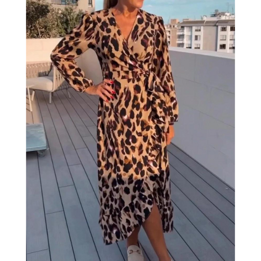 Effortless Elegance Leopard Dress