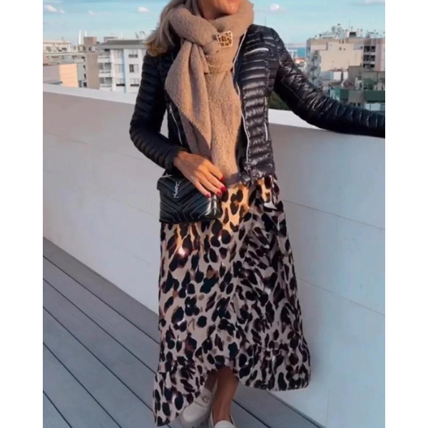 Effortless Elegance Leopard Dress