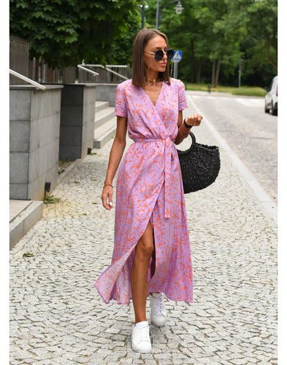 Elegant Flattering V-Neck Dress