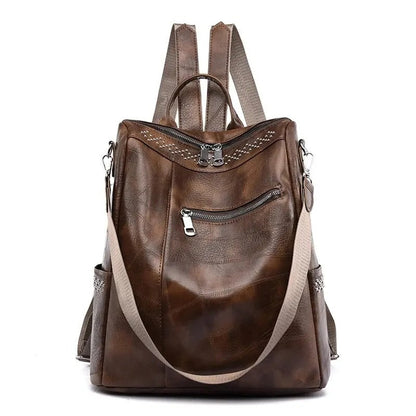 Elegant Leather Backpack for Empowered Women