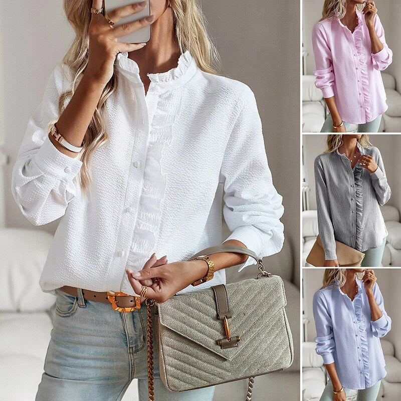 Elegant Ruffle Shirt