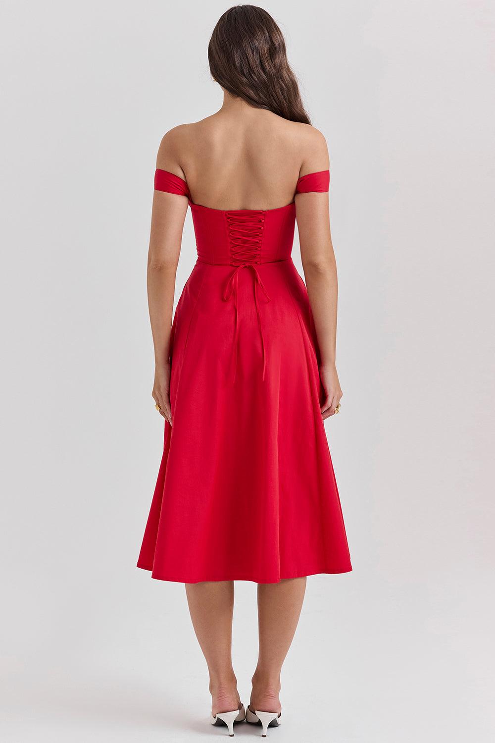 Floral-Flirt Midi Dress
