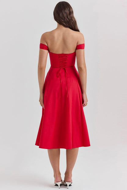 Floral-Flirt Midi Dress