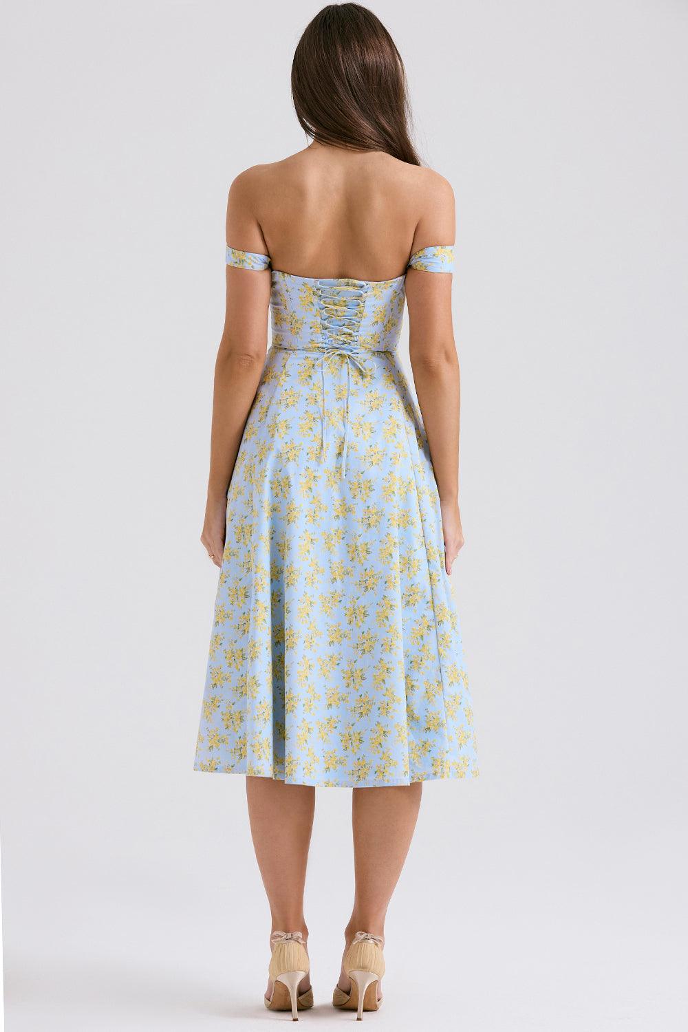 Floral-Flirt Midi Dress