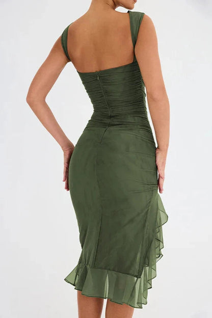 Effortless Glamour Ruffle Party Dress