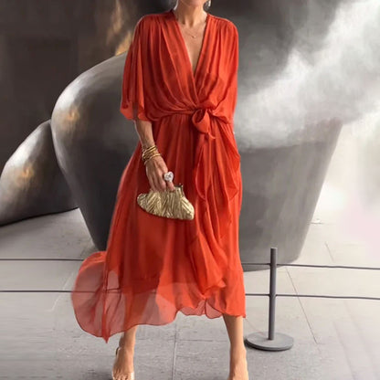 Curvy Confidence V-Neck Dress